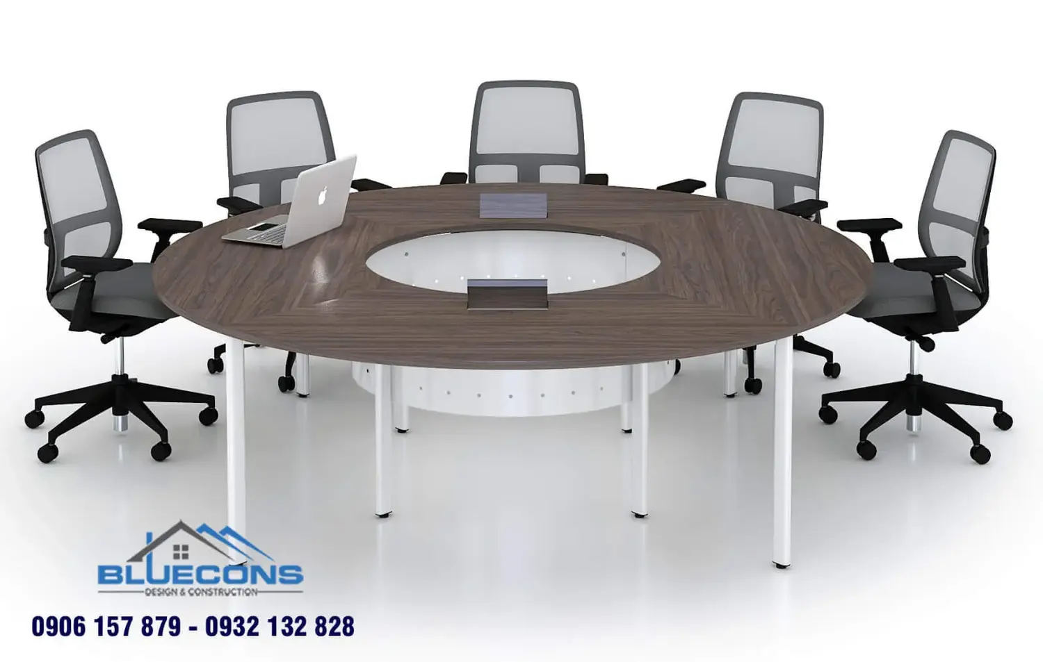 Độc đáo với mẫu bàn họp hiện đại hình oval phá cách 