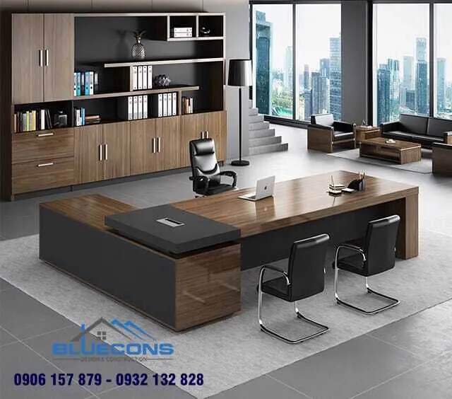 Bàn giám đốc chữ L đẳng cấp, sang trọng
