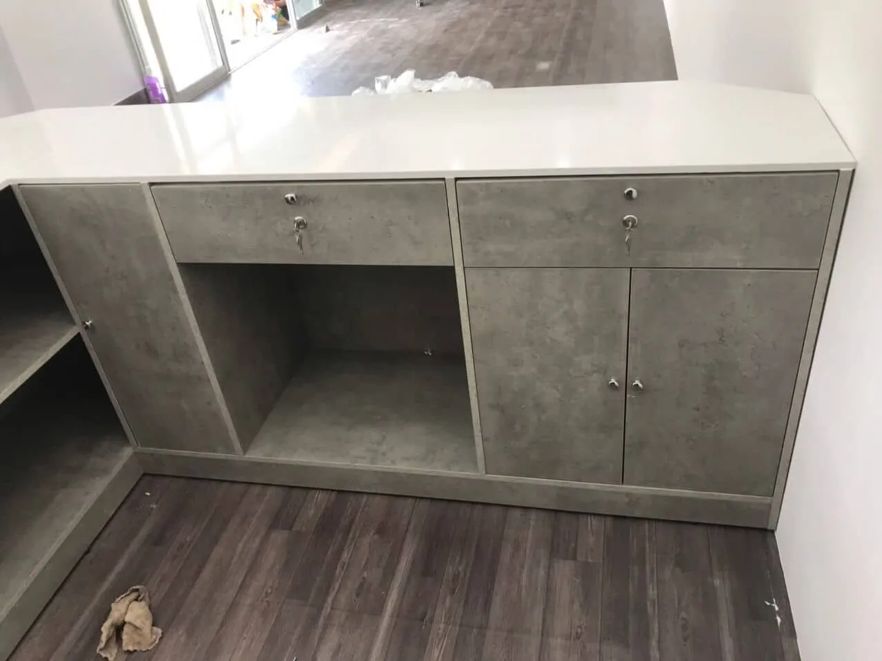 bán quầy pha chế cafe gỗ