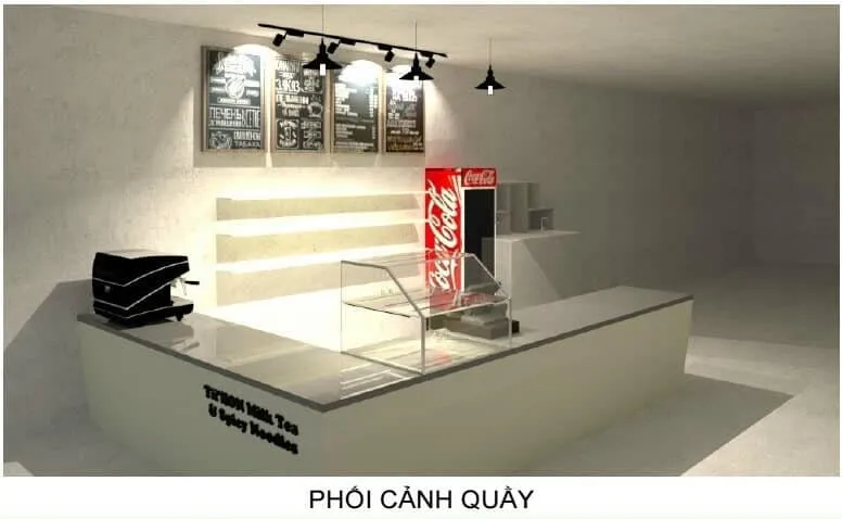 bảng vẽ quầy trà sữa