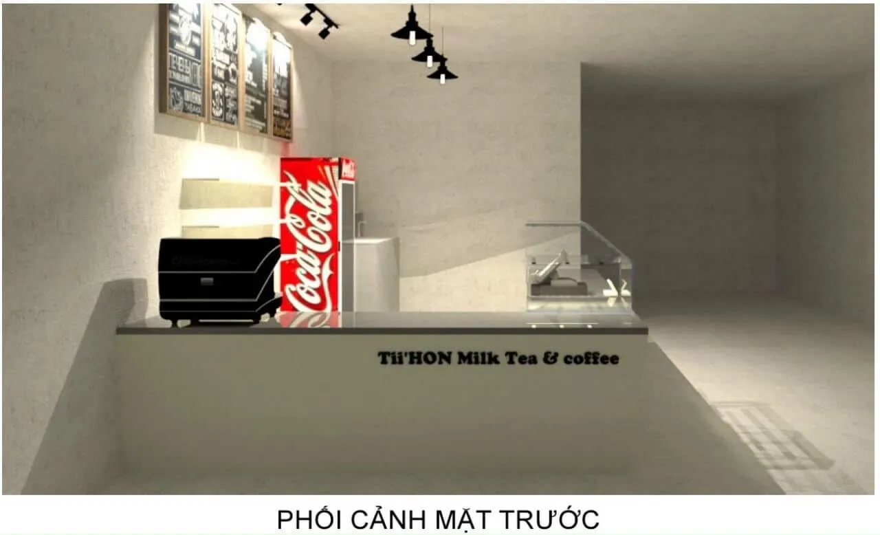 bảng vẽ quầy trà sữa đẹp