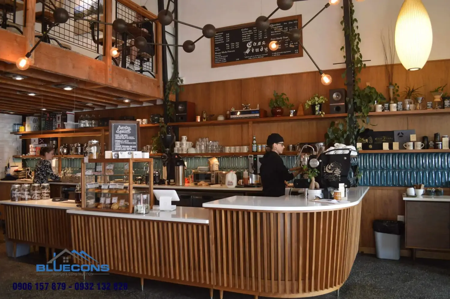 Gỗ công nghiệp giúp quầy thu ngân ấn tượng và sáng tạo hơn