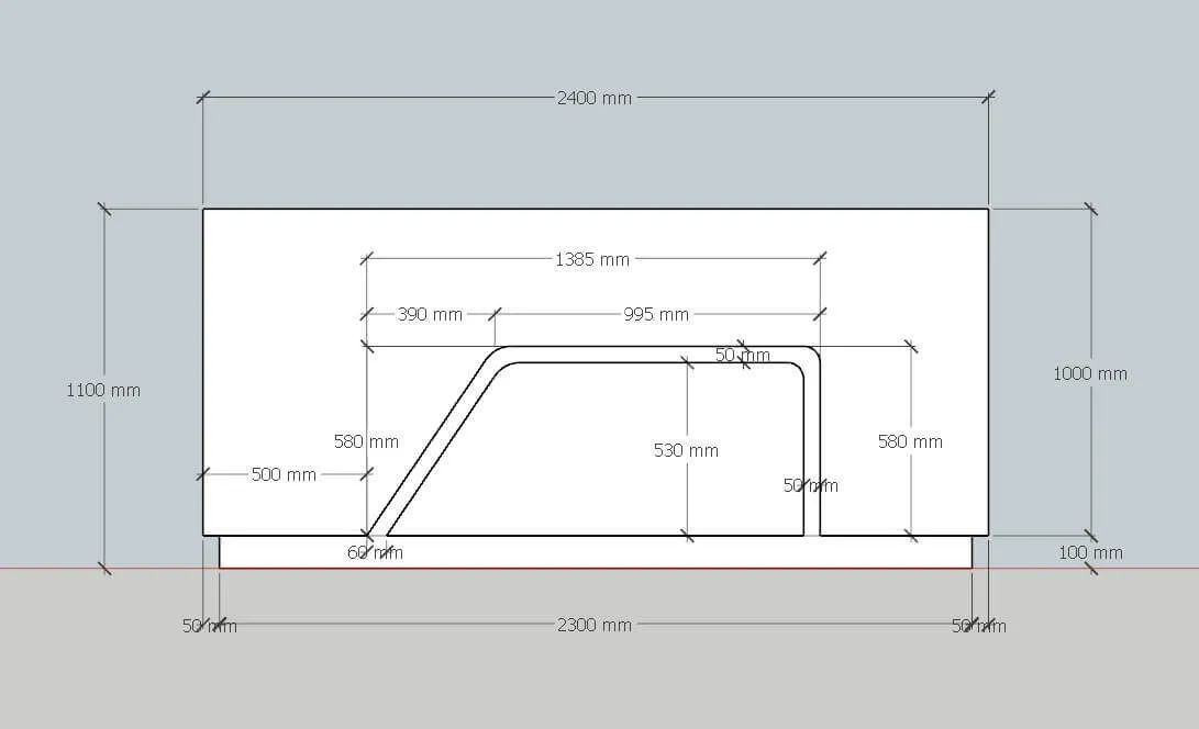 kích thước bàn quầy tiếp tân gỗ đẹp