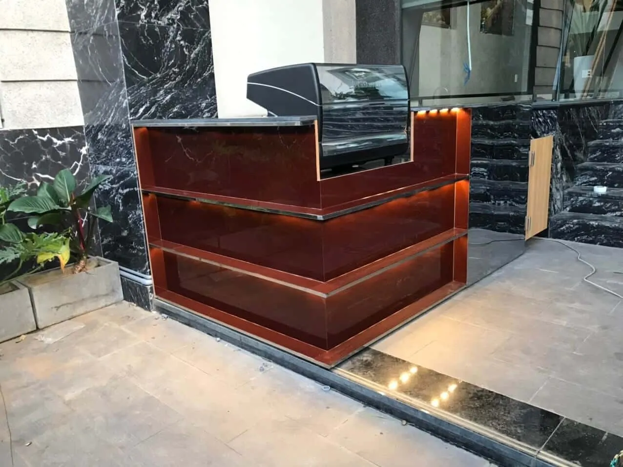 mẫu quầy pha chế đẹp hiện đại