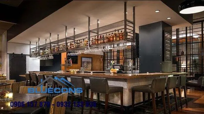 Quầy thu ngân nhà hàng kết hợp quầy bar đa năng