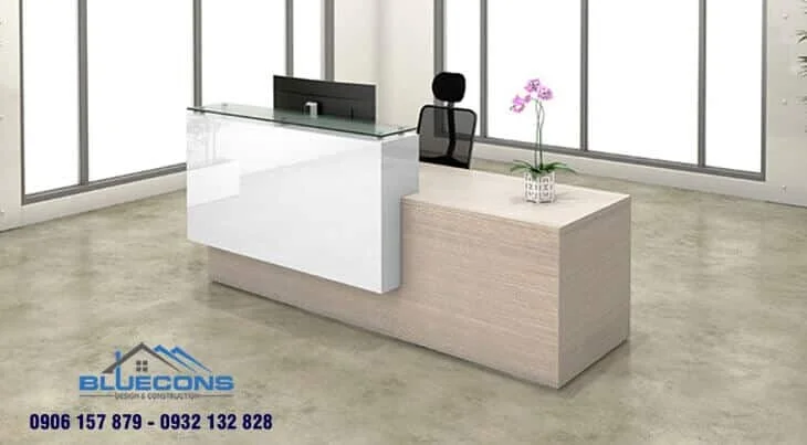 Quầy lễ tân văn phòng hiện đại 800+ Mẫu thiết kế đẹp