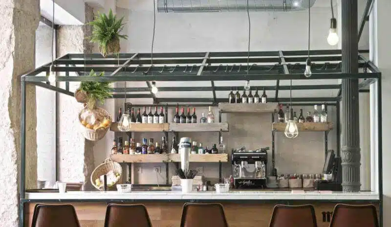 thiết kế quầy pha chế cafe đẹp