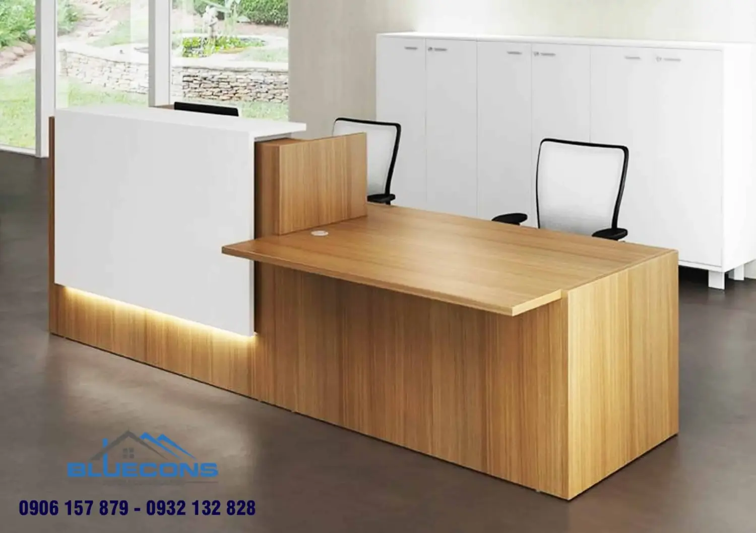 Quầy thu ngân gỗ đẹp cho shop bán hàng tiết kiệm chi phí