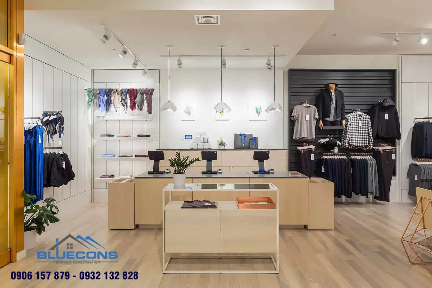 Ngất ngây với quầy thu ngân shop quần áo tinh tế, hiện đại