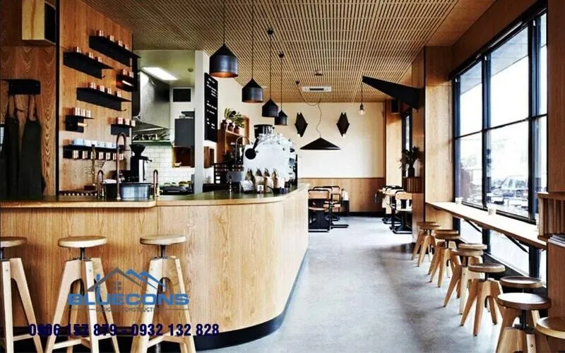 Độc đáo mẫu quầy thu ngân phong cách cổ điển trong quán cà phê 