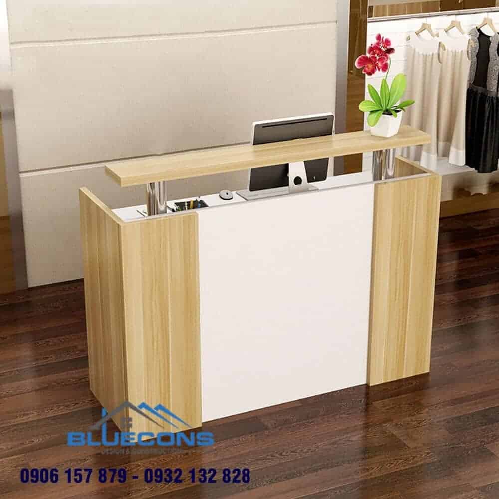 Quầy thu ngân gỗ thông 4 Say mê mẫu quầy thu ngân hiện đại tấm laminates đầy tinh tế