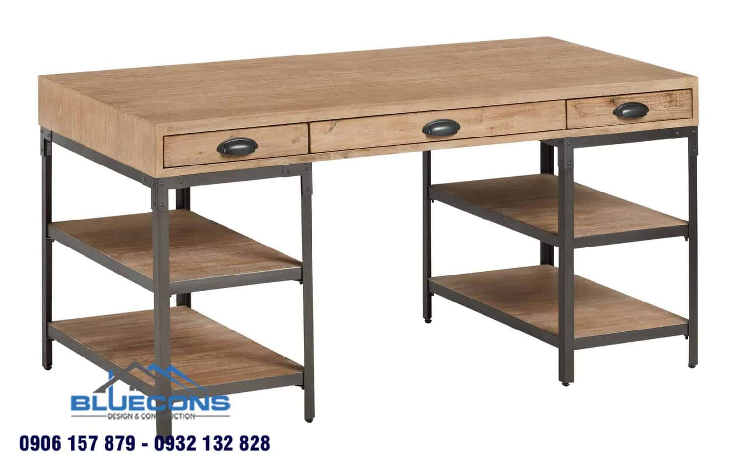 Quầy thu ngân gỗ thông 6 Bàn thu ngân tạp hóa đơn giản nhưng đa năng, hiện đại