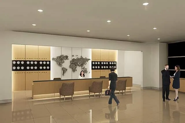 Sảnh tiếp khách quầy lễ tân hợp phong thủy Sảnh tiếp khách quầy lễ tân hợp phong thủy