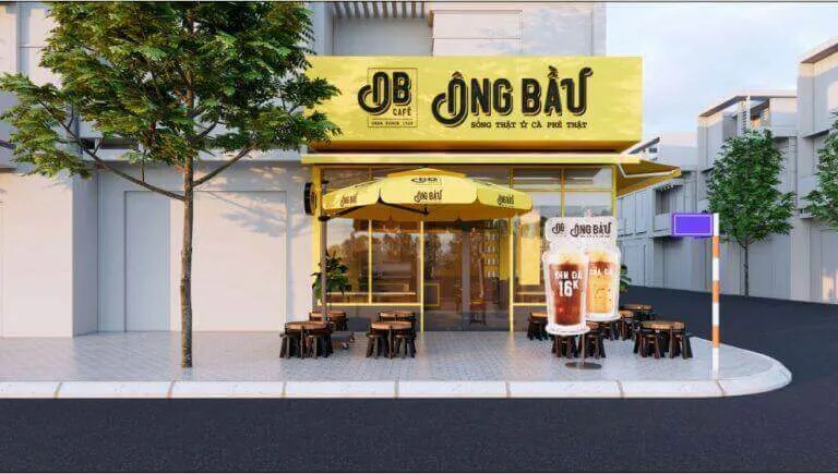 Thiết kế quán cafe Ông Bầu