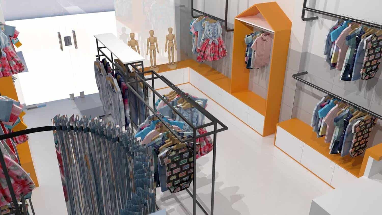 Thiết kế shop thời trang trẻ em đẹp Thiết kế shop thời trang trẻ em đẹp