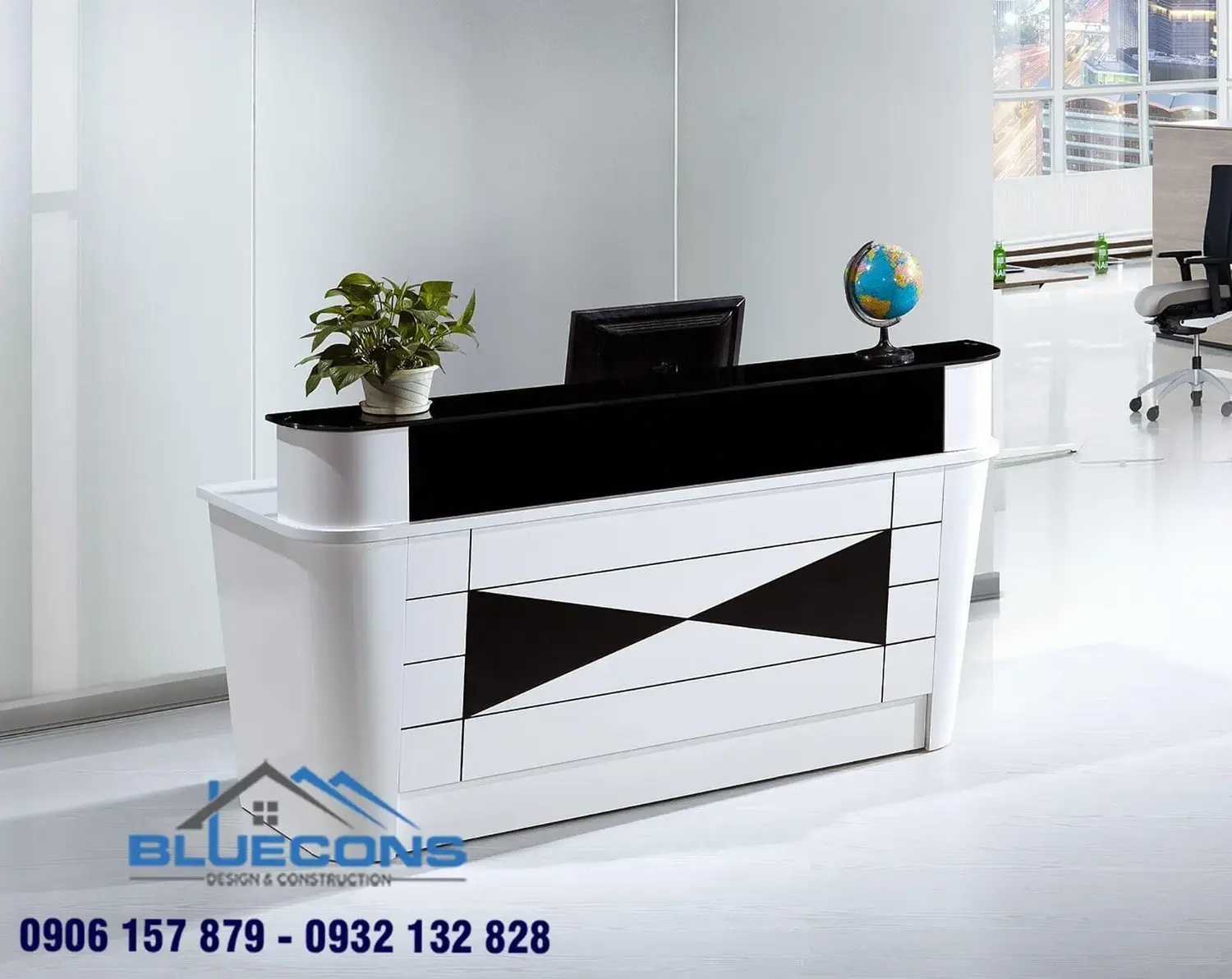 Mẫu quầy thu ngân đơn giản, cuốn hút