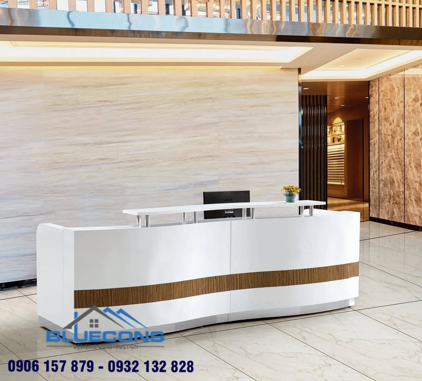 Tủ quầy thu ngân cho nhà hàng cực sang chảnh