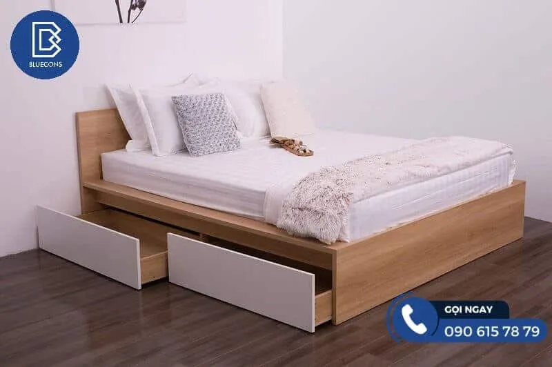 Mẫu giường ngủ âm tường