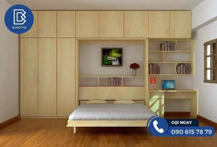 Giường gấp kết hợp tủ quần áo