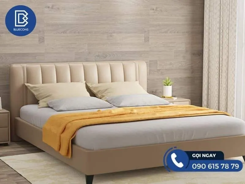 Giường ngủ bọc nỉ cao cấp mang đến giấc ngủ thoải mái cho người dùng