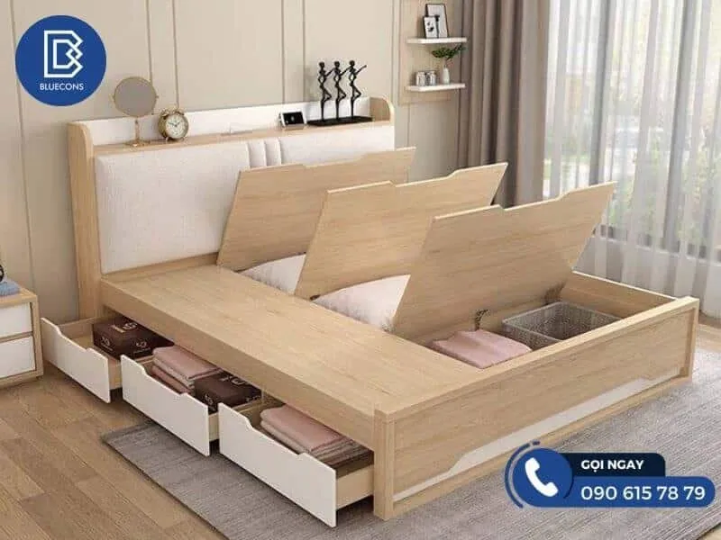 Giường ngủ gỗ công nghiệp