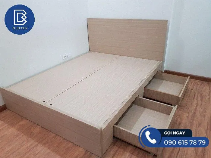 Giường gỗ MDF cao cấp
