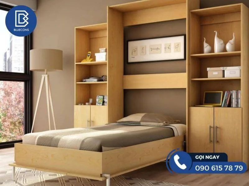 Mẫu giường gỗ MDF lõi xanh 