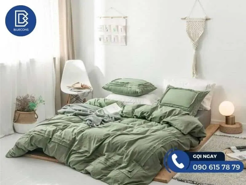 Mẫu giường gỗ MDF phủ acrylic