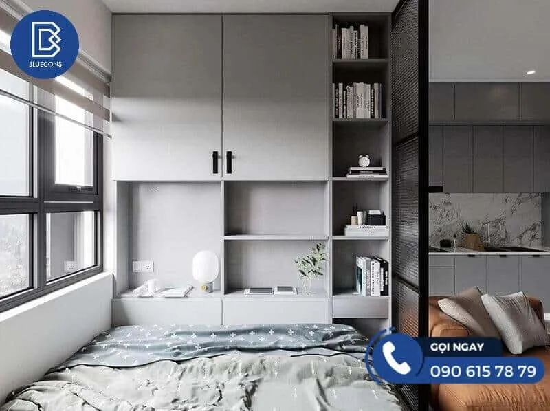 Giường ngủ kết hợp tủ để đồ
