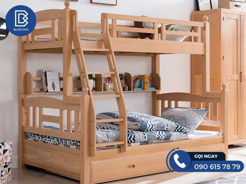 Giường tầng kết cấu chắc chắn kiểu dáng hiện đại