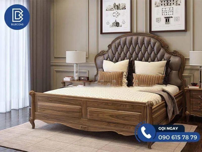 Giường ngủ sang trọng phong cách cổ điển