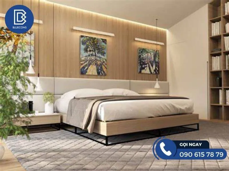 Giường gỗ MDF cao cấp