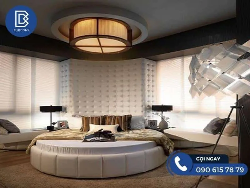 Giường ngủ hình tròn sang trọng