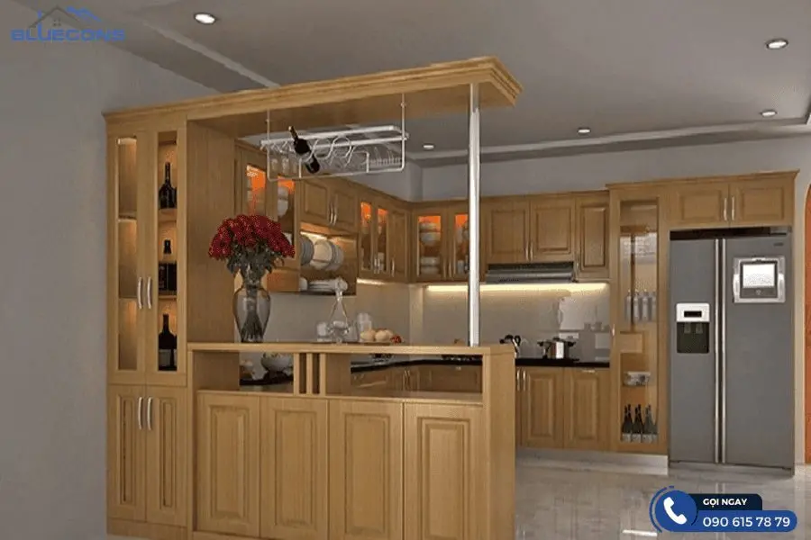 Là một vách ngăn tinh tế, tạo điểm nhấn cho không gian phòng khách