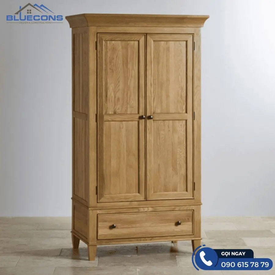 Yên tâm hơn khi sử dụng tủ quần áo bằng gỗ sồi