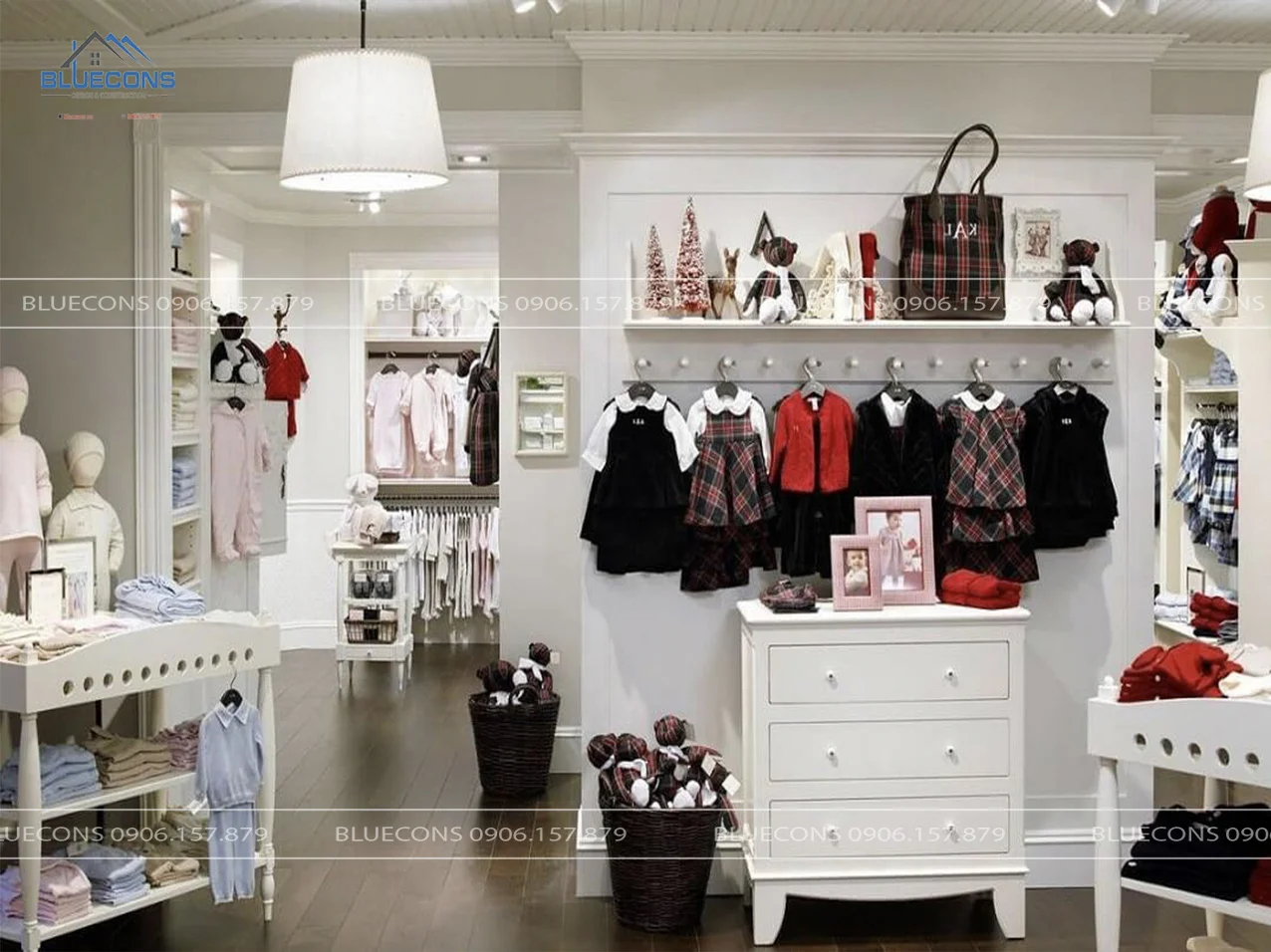 20+ MẪU THIẾT KẾ SHOP QUẦN ÁO TRẺ EM ĐẸP THU HÚT