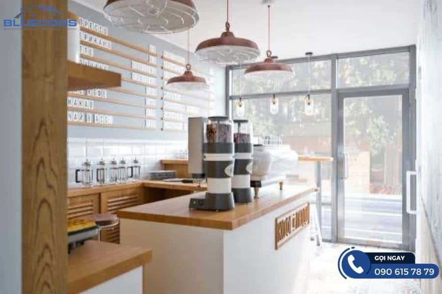 Các mẫu quầy pha chế chữ L thông dụng nhất 2025 10 Quầy pha chế chữ L nhỏ gọn
