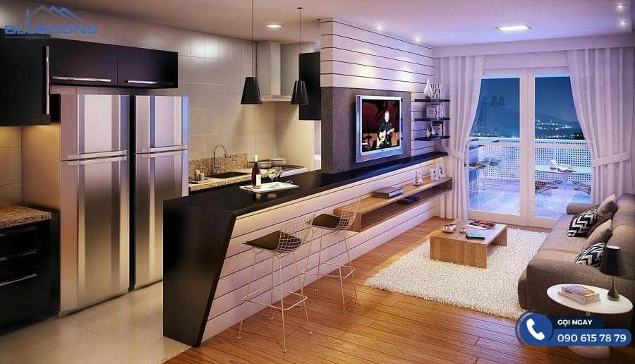 Quầy bar bếp độc đáo