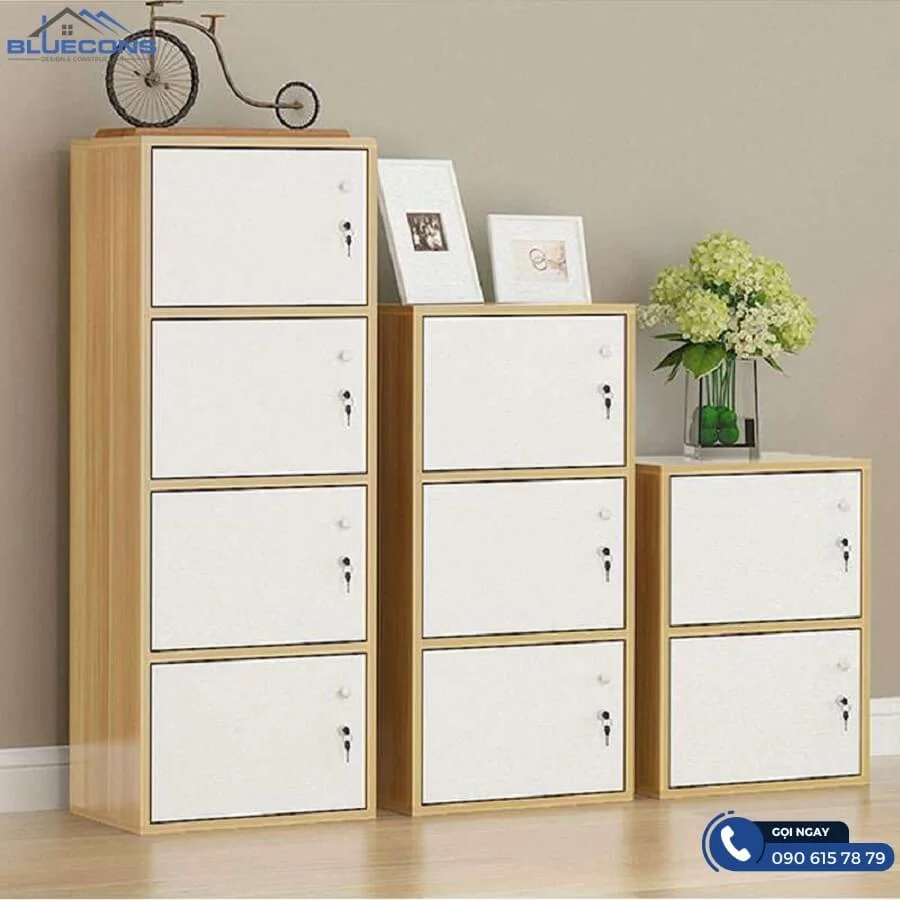 Tủ locker gỗ công nghiệp an toàn và tiện lợi cho trẻ