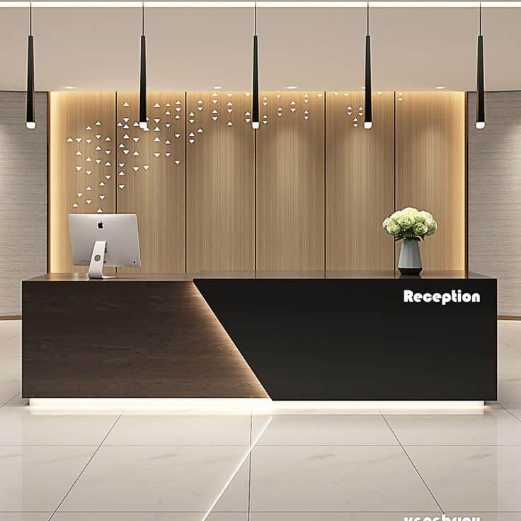 Ốp đá marble quầy lễ tân Ốp đá marble quầy lễ tân