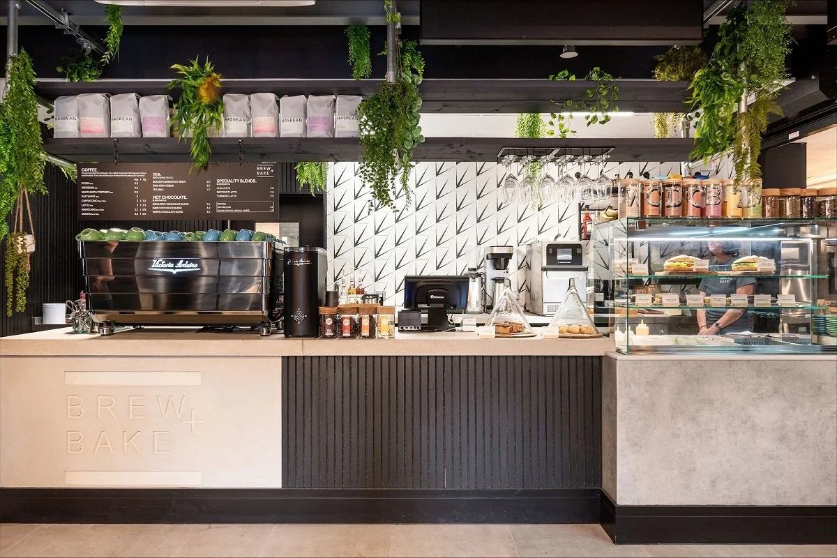 Quầy pha chế cafe đơn giản