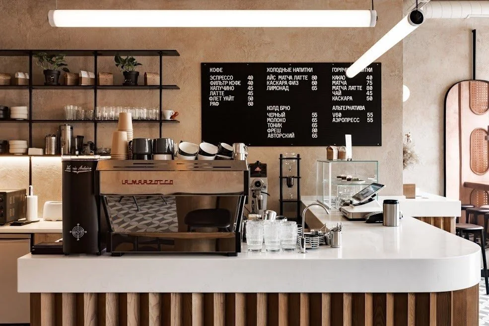 Quầy bar cafe gỗ