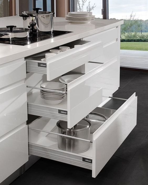 Bộ Tủ Bếp Cao Cấp Gồm Những Yếu Tố Nào? 10 Bố cục tủ bếp gọn gắng