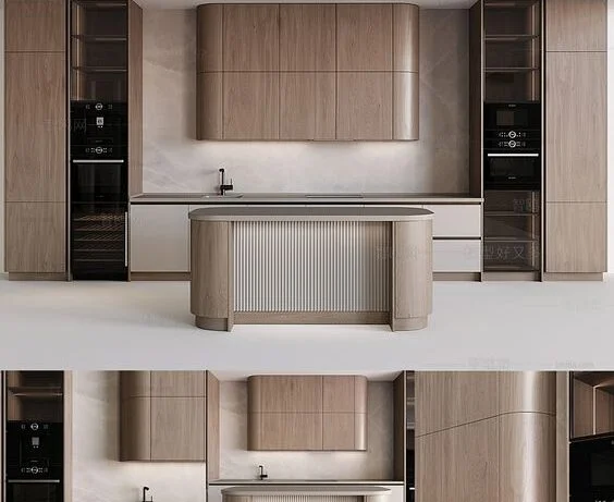 Bộ tủ bếp gỗ công nghiệp