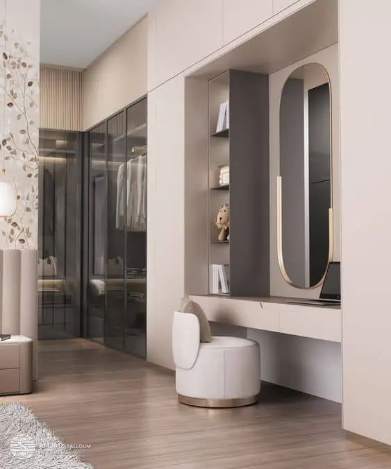 Tủ Quần Áo Kết Hợp Bàn Trang Điểm 