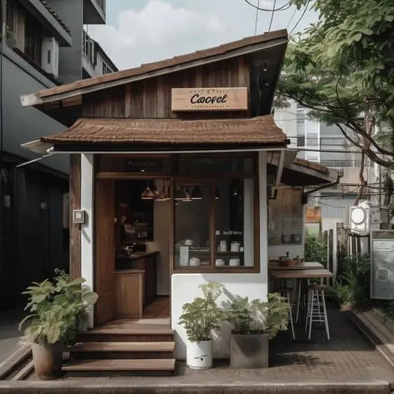 Mẫu quầy pha chế Cafe đẹp