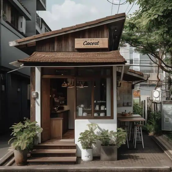 Mẫu quầy pha chế Cafe đẹp