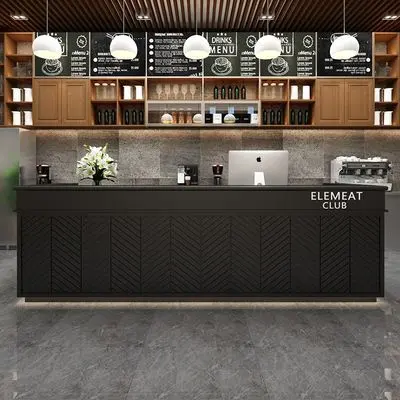 Quầy thu ngân shop Café phong cách cổ điển