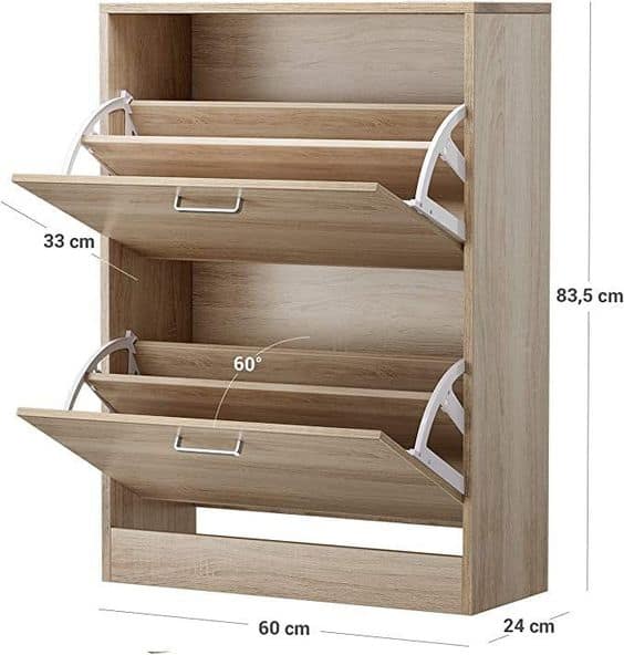 Decor phòng ngủ và thiết kế tủ quần áo gọn đẹp 16 kệ mở chứa vật dụng