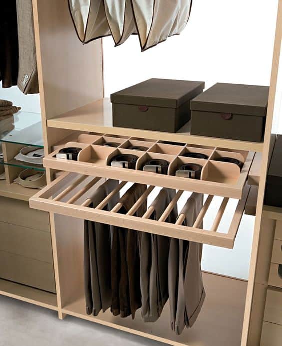 Decor phòng ngủ và thiết kế tủ quần áo gọn đẹp 17 treo quần áo theo mùa